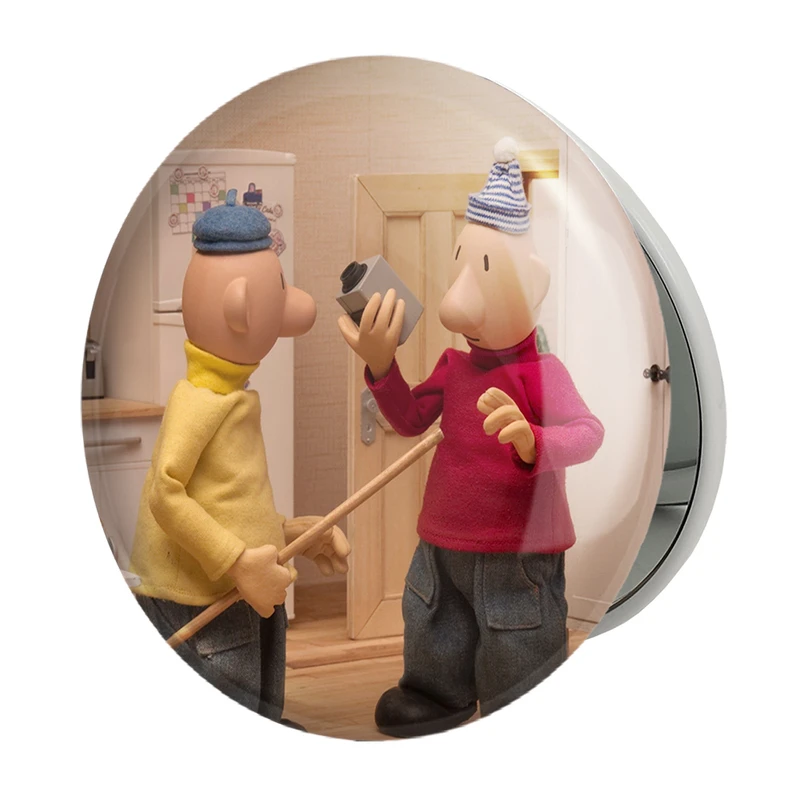 آینه جیبی خندالو طرح پت و مت مدل تاشو کد 28052 