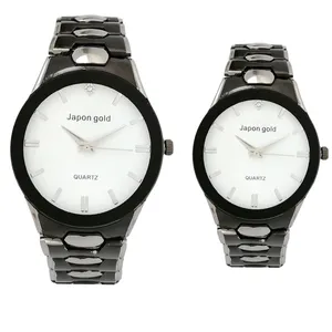 ست ساعت مچی عقربه ای زنانه و مردانه مدل jg کد 6363