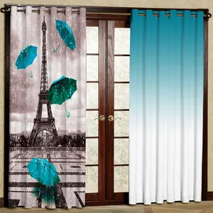 پرده مدل چتر سایه روشن مخمل پانچی کد 1293 سایز 140x280 سانتی متر