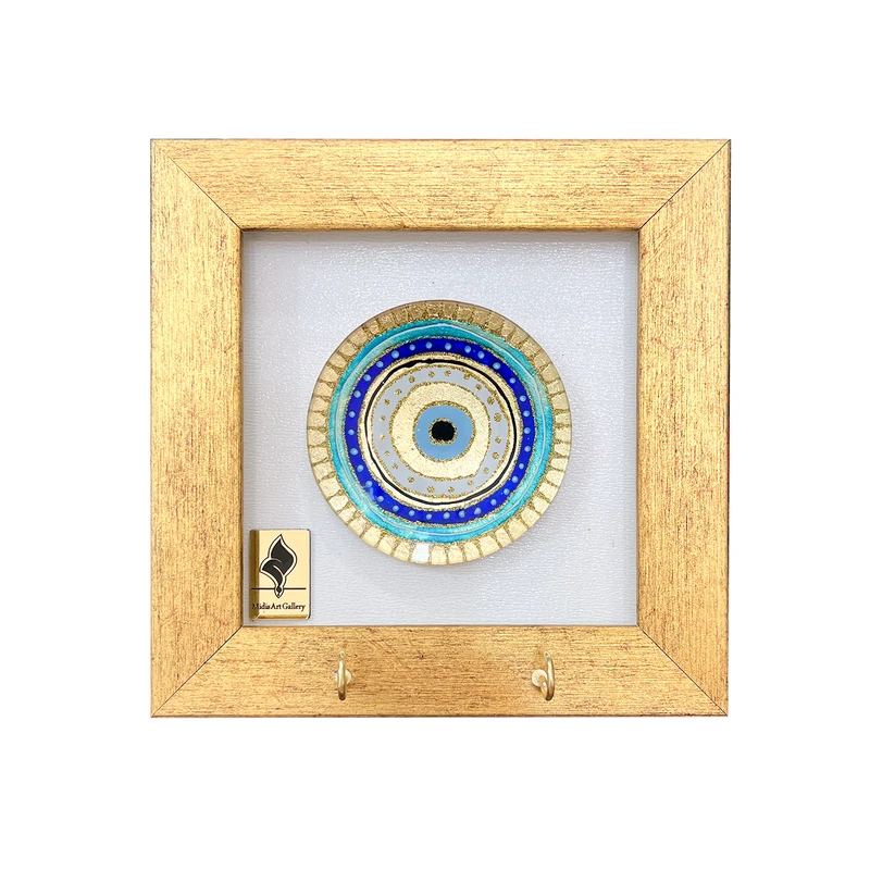 جاکلیدی مدل تابلو بشقاب طرح چشم نظر