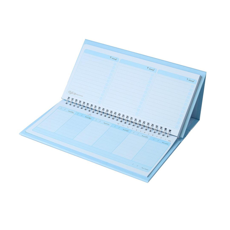 دفتر برنامه ریزی 80 برگ دایان مدل پلنر رومیزی طرح پاستلی