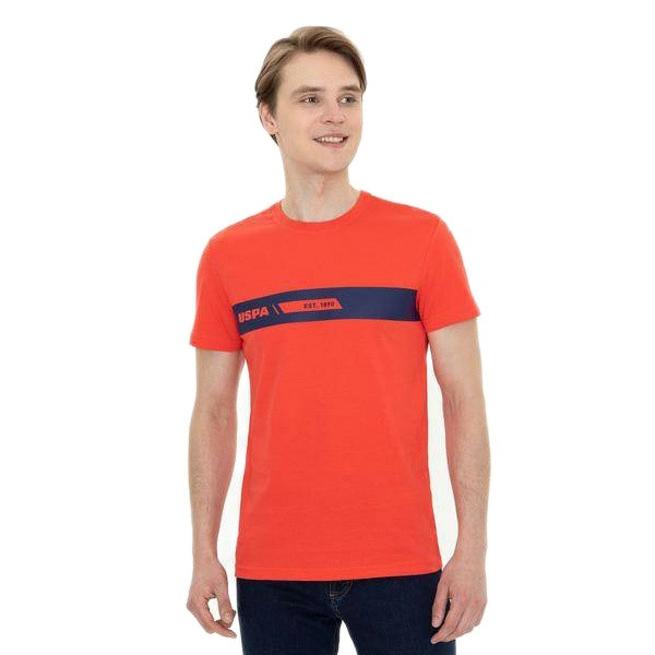 تی شرت آستین کوتاه مردانه یو اس پولو مدل یقه گرد