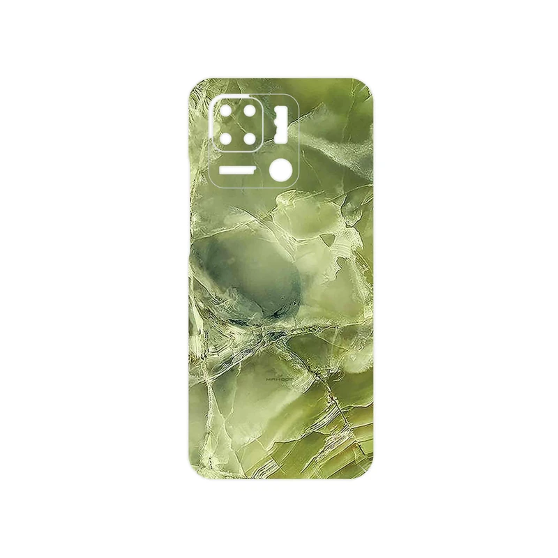 برچسب پوششی ماهوت مدل Green_Crystal_Marble مناسب برای گوشی موبایل شیائومی Redmi 10 Power