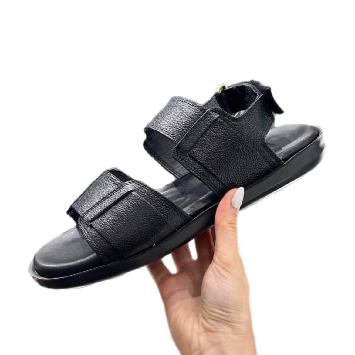 صندل مردانه مدل چرم طبیعی شمس کد Z6 -  - 3