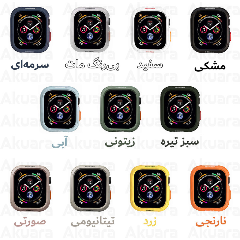 کاور آکوآرا مدل RGD مناسب برای اپل واچ Series 10 46mm
