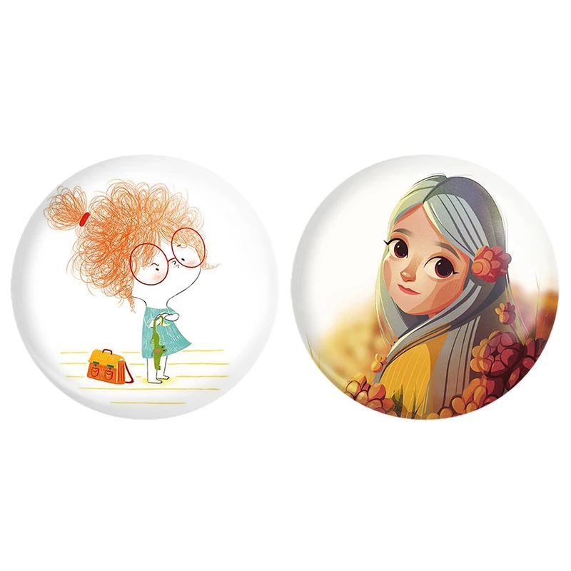 مگنت خندالو طرح دخترانه کد 16521659 مجموعه 2 عددی
