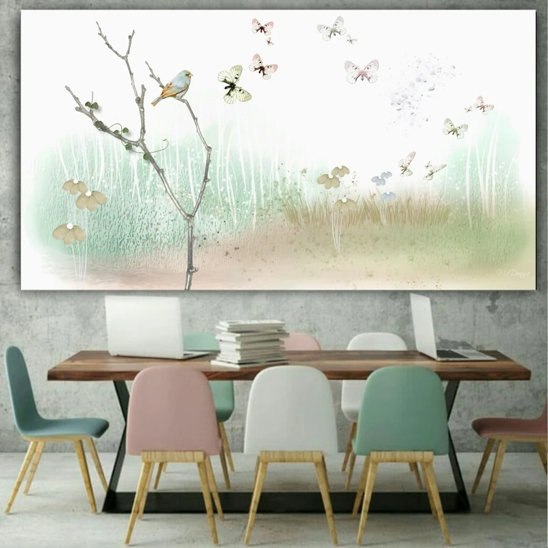  پوستر دیواری طرح بهار مدل ZB119