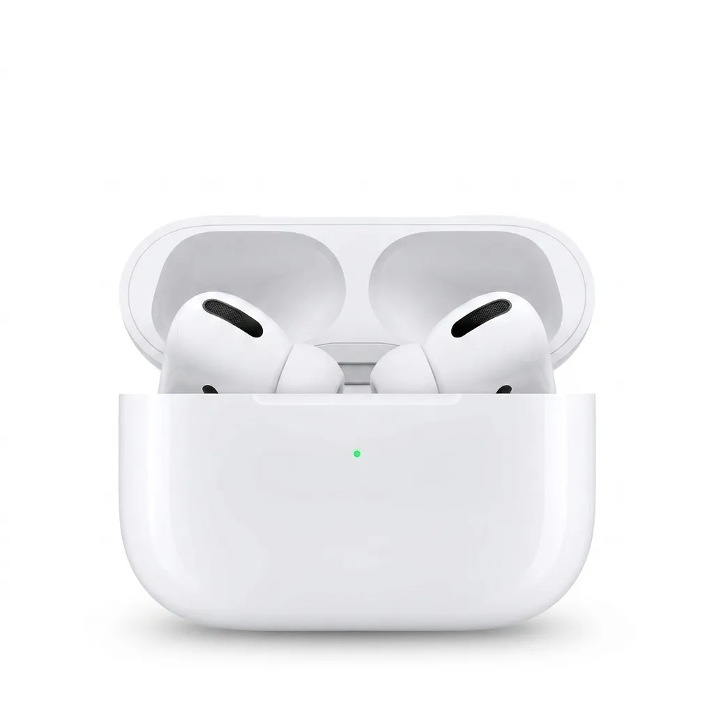 هدفون بلوتوثی اپل مدل AirPods Pro 2nd Generation با نویز کنسلینگ فعال (ANC)، نویز کنسلینگ میکروفون (ENC)، درگاه شارژ USB Type-C، با قابلیت شارژ بی‌سیم، دارای میکروفون دوگانه از نوع Beamforming، مقاومت در برابر رطوبت و عرق
