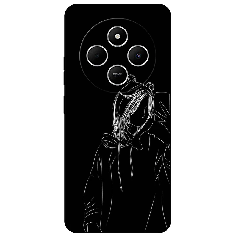 کاور مگافون طرح دخترانه مدل 1841 مناسب برای گوشی موبایل شیائومی Redmi 14C   