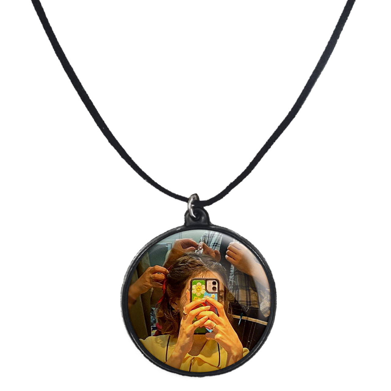 گردنبند پرمانه طرح تو ایس کد pmb.19608 مدل دو طرفه