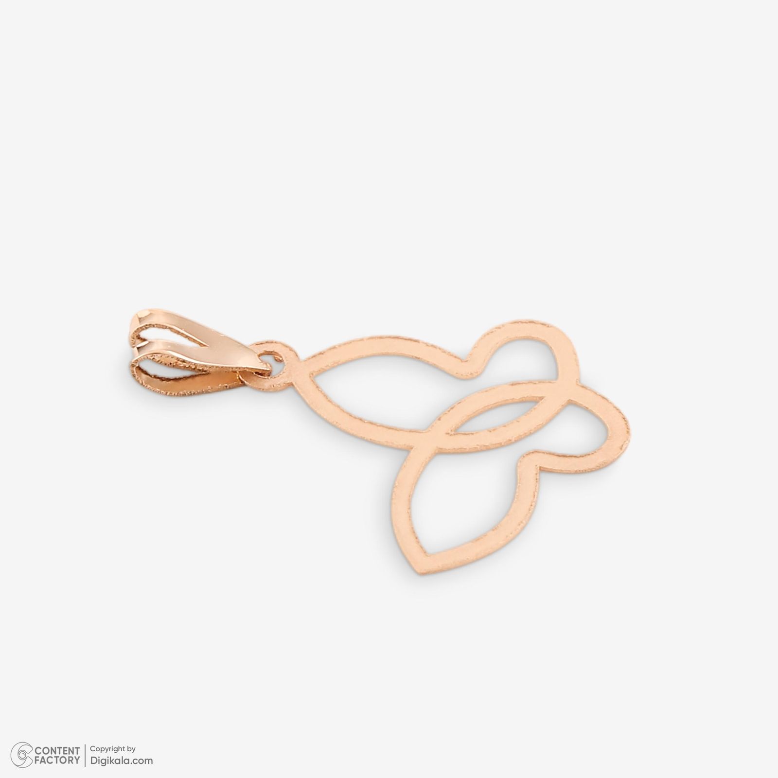 نیم ست طلا 18 عیار زنانه حافا گلد مدل پروانه کد nim14 -  - 8