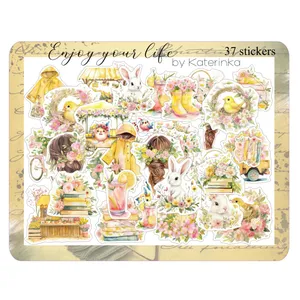 برچسب طرح برش خورده بولت ژورنال و اسکرپ بوک مدل Enjoy your life بسته 37 عددی