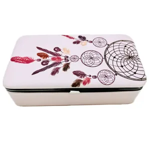 جعبه جواهرات مدل Dream Catcher طرح آویز برگ کد A214