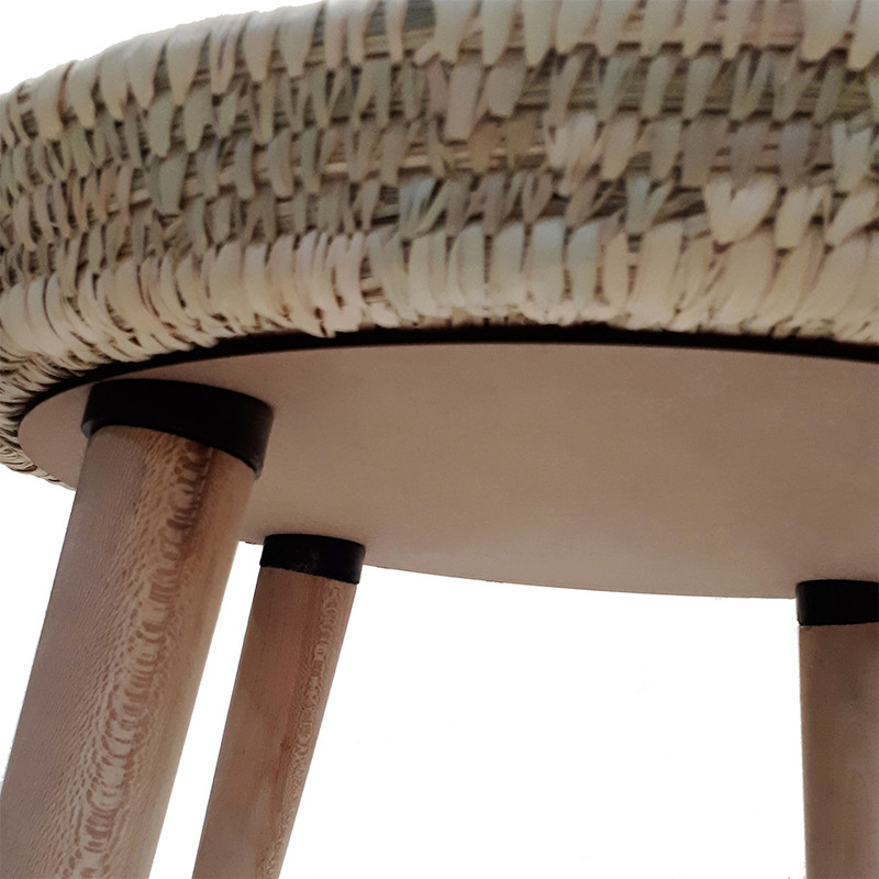 میز عسلی مدل حصیری چهارپایه