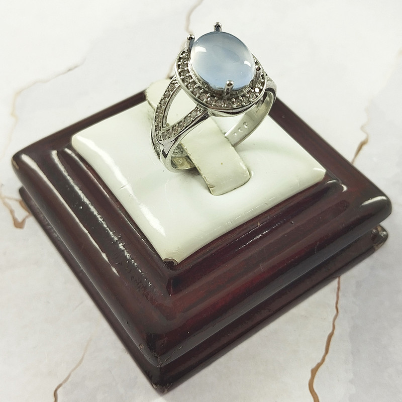 انگشتر نقره زنانه سلین کالا مدل عقیق یمنی کد 67