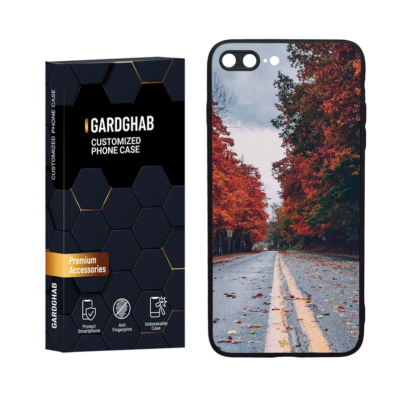 کاور گارد قاب مدل دورژله ای طبیعت مناسب برای گوشی موبایل اپل iPhone 7 Plus / 8 plus