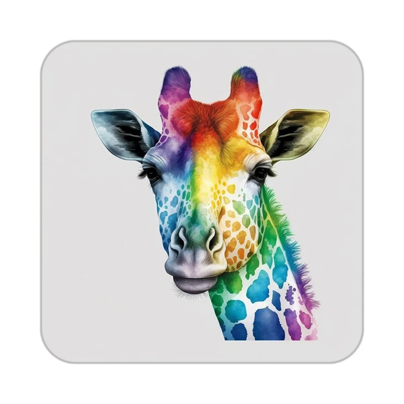 زیر لیوانی کاکتی طرح حیوانات رنگی مدل mp25456