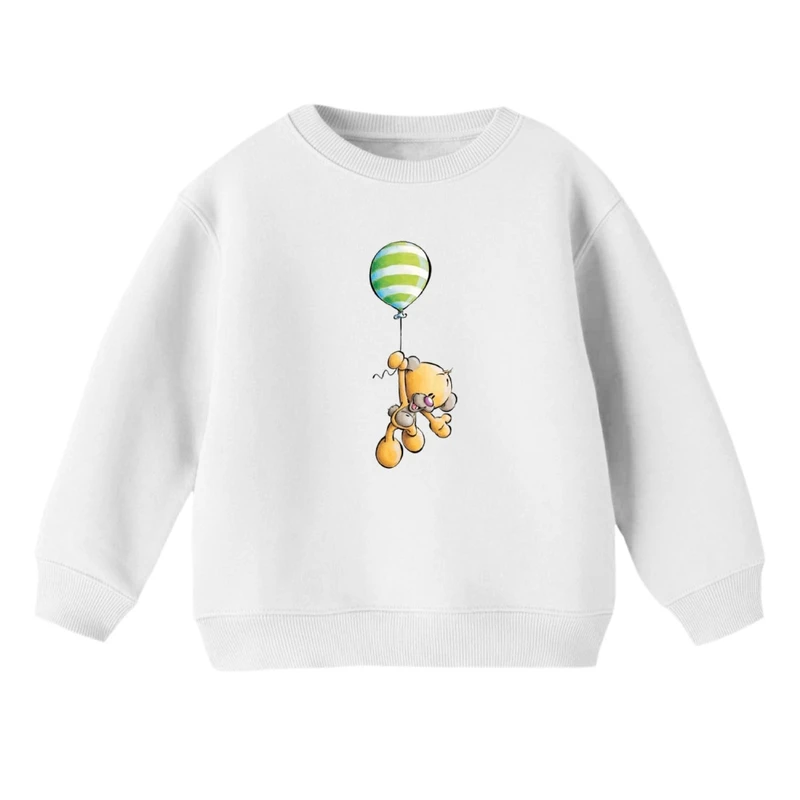 سویشرت بچگانه مدل خرس و بادکنک راه راه 