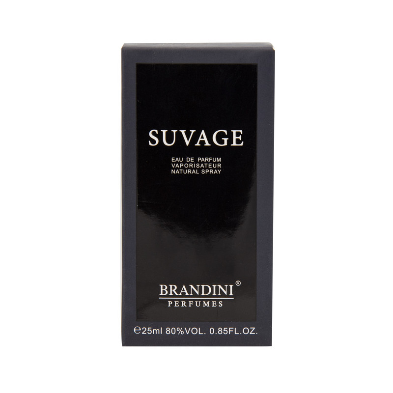عطر جیبی مردانه برندینی مدل Suvage حجم 25 میلی لیتر
