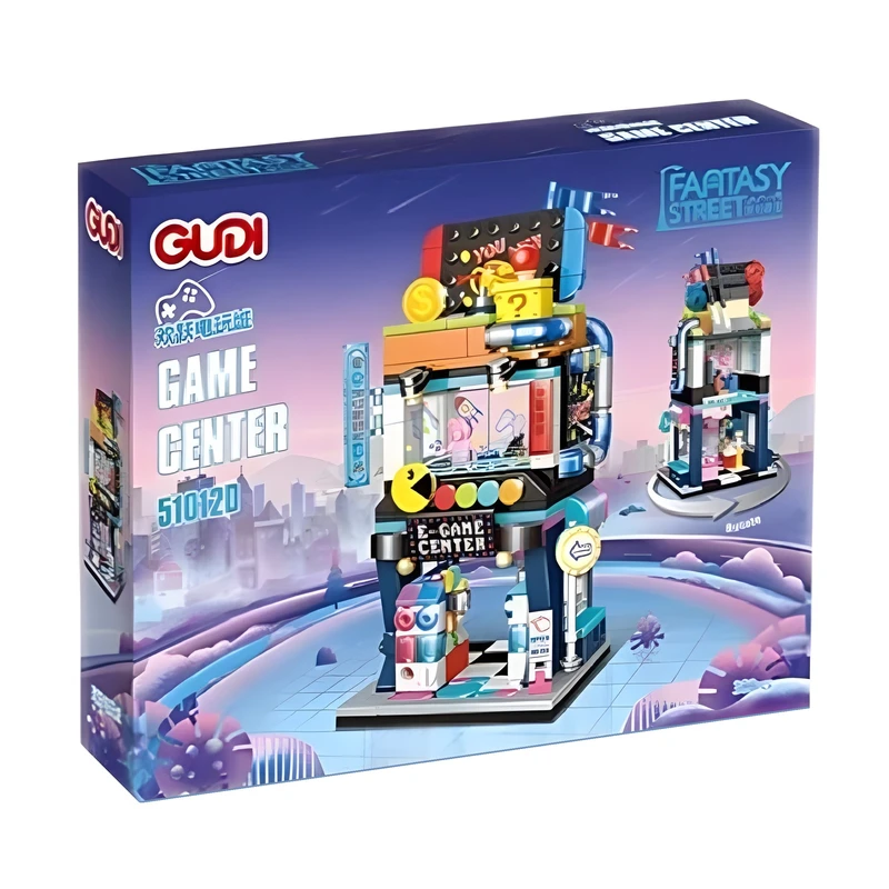 ساختنی 300 تکه  مدل فروشگاه بازیهای کامپیوتری طرحGUDI GAME CENTER کد 51012D