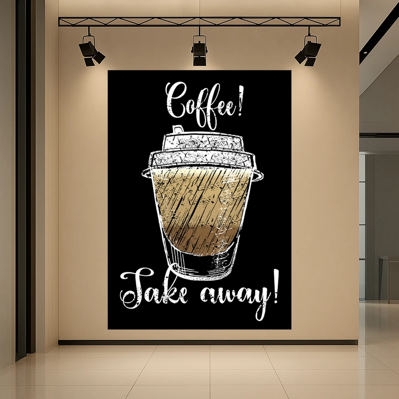 استیکر طرح قهوه مدل بیرون بر کد AR3059099