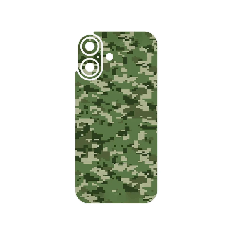 برچسب پوششی ماهوت مدل Army_Green_Pixel مناسب برای گوشی موبایل اپل iPhone 16