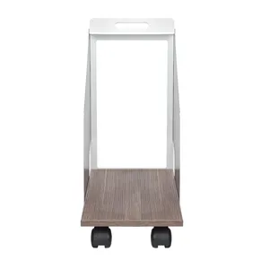 میز کیس چرخ دار فرآذین مدل DS-04 بلوطی تیره
