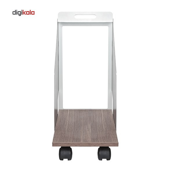 میز کیس چرخ دار فرآذین مدل DS-04 بلوطی تیره