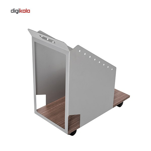 میز کیس چرخ دار فرآذین مدل DS-04 بلوطی تیره