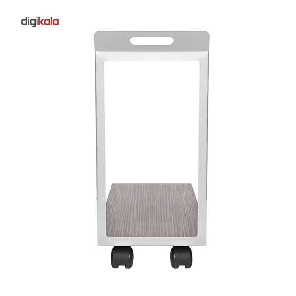 میز کیس چرخ دار فرآذین مدل DS-04 بلوطی تیره
