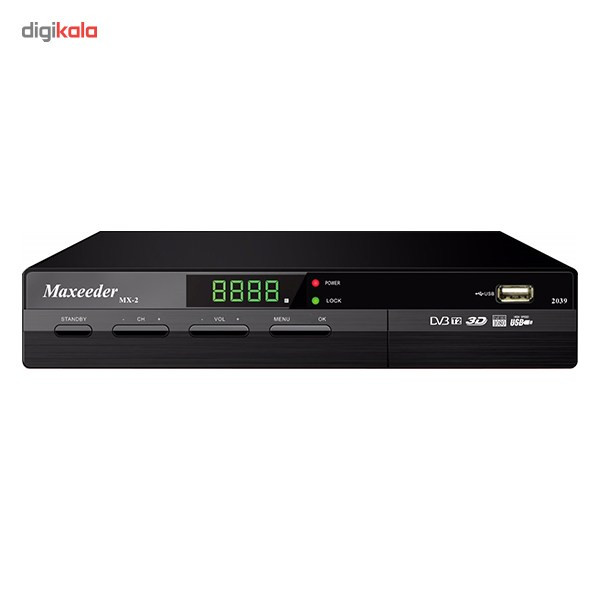 گیرنده دیجیتال مکسیدر مدل MX-2 2039 به همراه دو عدد ریموت کنترل