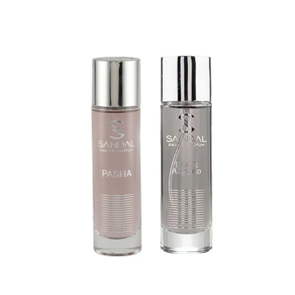 عطر جیبی مردانه صندل مدل pasha de cartier  با رایحه تلخ حجم 33 میلی‌لیتر به همراه عطر جیبی مردانه صندل مدل بلک افغانو با رایحه تلخ و چوبی