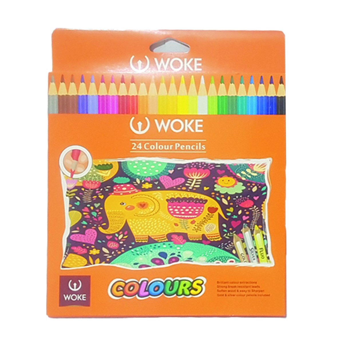 مداد رنگی 24 رنگ وک مدل فیل