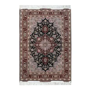  فرش دستباف ذرع و نیم مدل هریس تبریز کد 51165