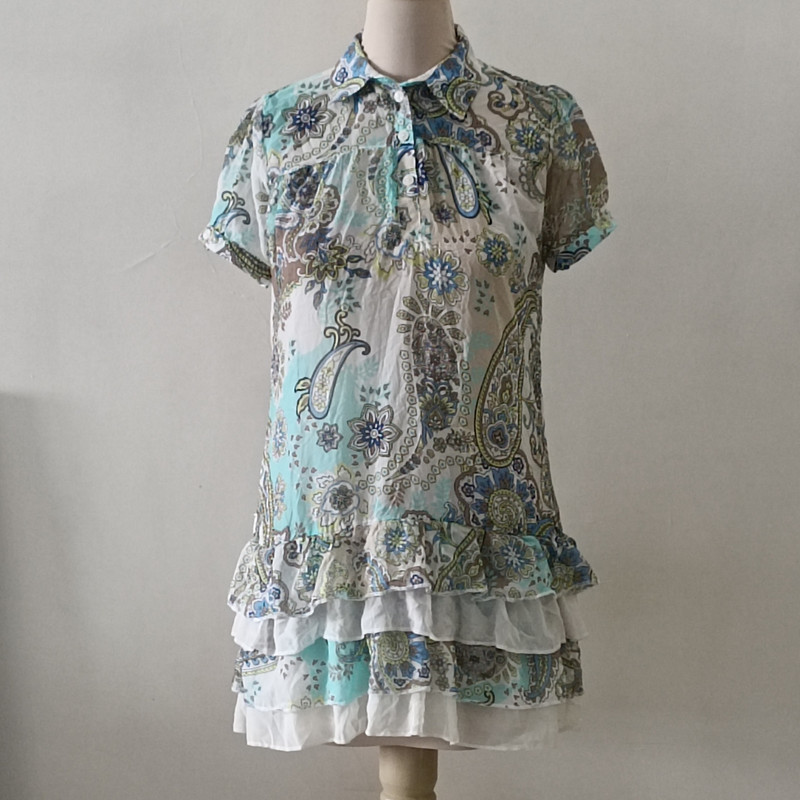 پیراهن زنانه مدل ترمه چین دار