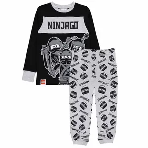 ست تی شرت و شلوار پسرانه جورج مدل LEGO-NINJA رنگ طوسی