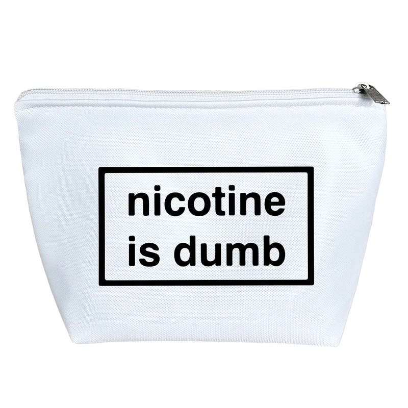 کیف لوازم آرایش دخترانه خندالو مدل متن نوشته کد 7844