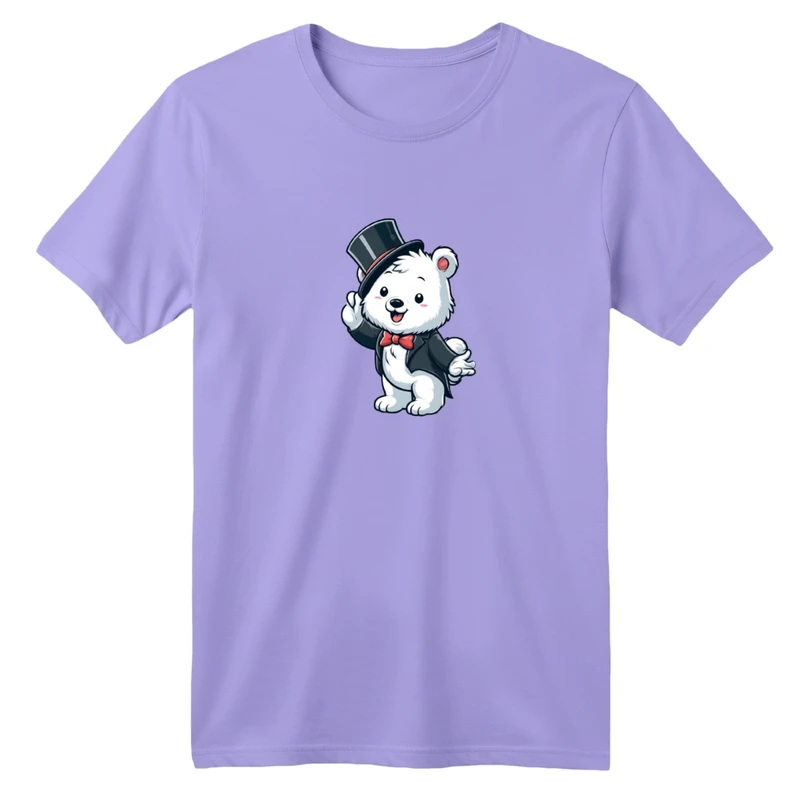 تی شرت آستین کوتاه بچگانه مدل خرسی کد 01