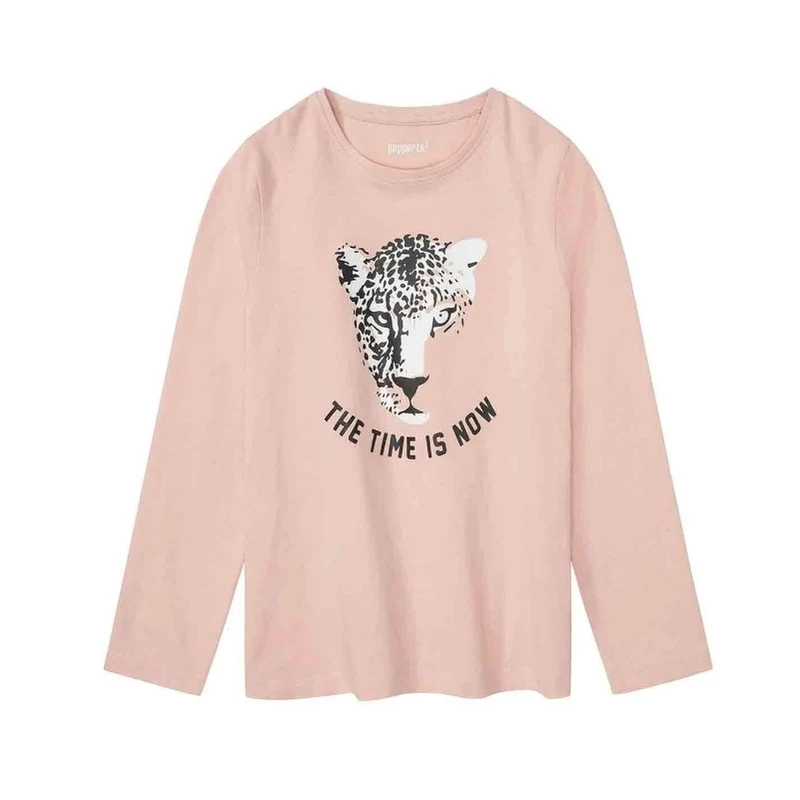 تی شرت آستین بلند راحتی دخترانه پیپرتس مدل New 2026