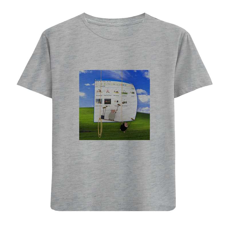 تی شرت آستین کوتاه پسرانه مدل دسک تاپ D559