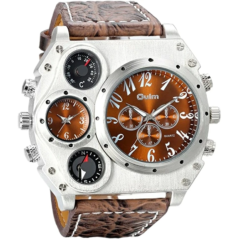 ساعت مچی عقربه ای مدل Decorative Compass Thermometer Dial