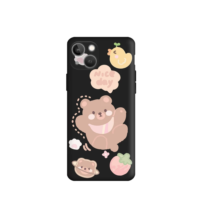 کاور قاب گارد طرح خرس بامزه کد f6722 مناسب برای گوشی موبایل اپل iphone 13 Mini