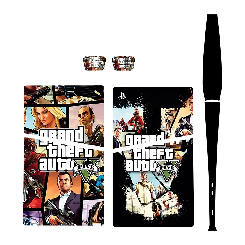 برچسب کنسول بازی پلی استیشن5 اسلیم دیجیتال توییجین وموییجین مدل GTA 02 مجموعه 6 عددی