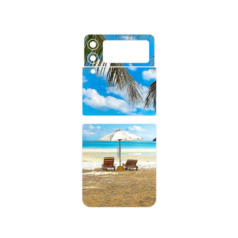 برچسب پوششی ماهوت مدل Beach مناسب برای گوشی موبایل سامسونگ Galaxy Z Flip3 5G