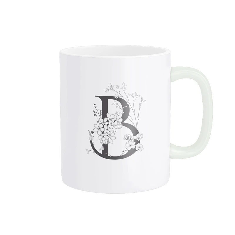 ماگ پاد آفرین مدل حرف B طرح حروف انگلیسی کد 2155