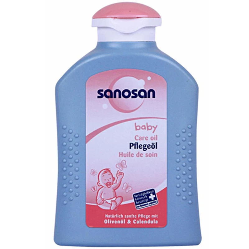 روغن مرطوب کننده کودک سانوسان مدل Baby Care Oil حجم 200 میلی لیتر
