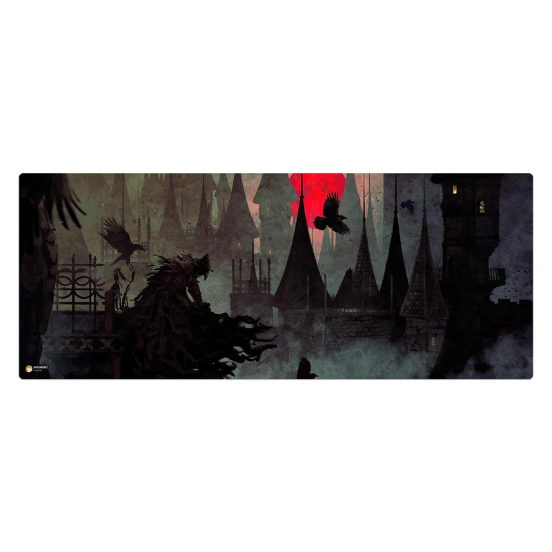 ماوس پد هومرو مدل HX070 طرح بازی Bloodborne سایز 40x100 سانتی‌متر