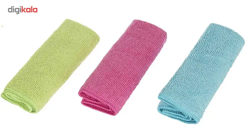 دستمال ماکروفایبر نانو اسکاچی کد 960717 بسته 3 عددی