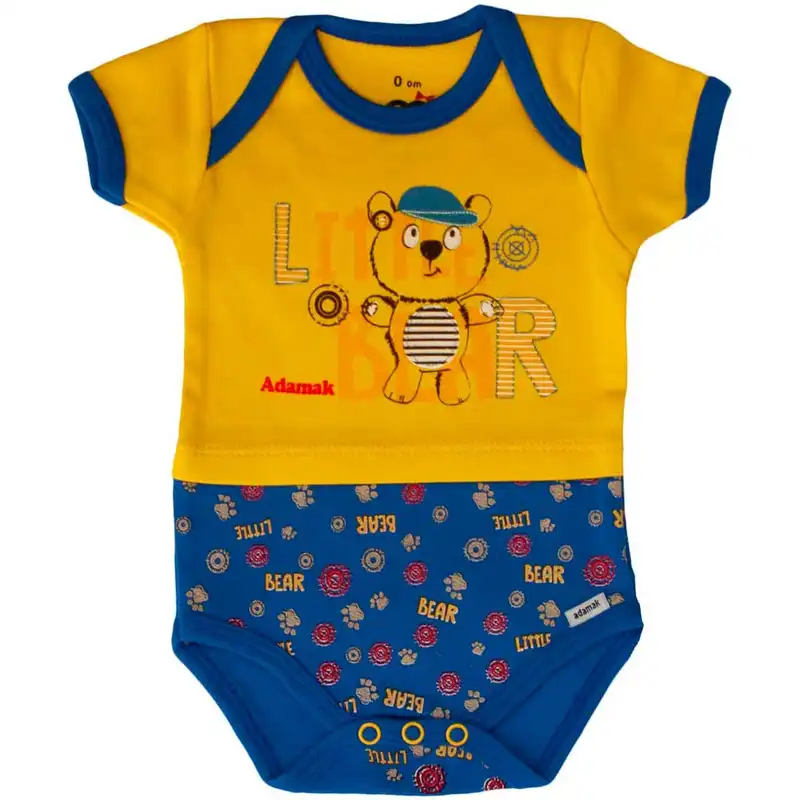 زیر دکمه دار آستین کوتاه آدمک مدل Little Bear
