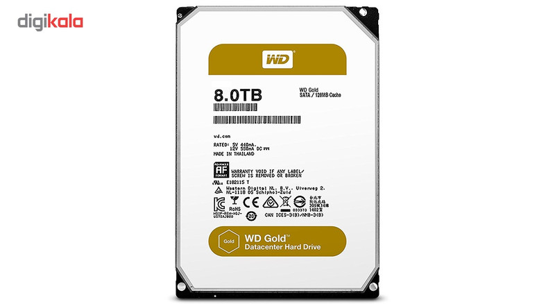 هارددیسک اینترنال وسترن دیجیتال مدل Gold WD8002FRYZ ظرفیت 8 ترابایت 2